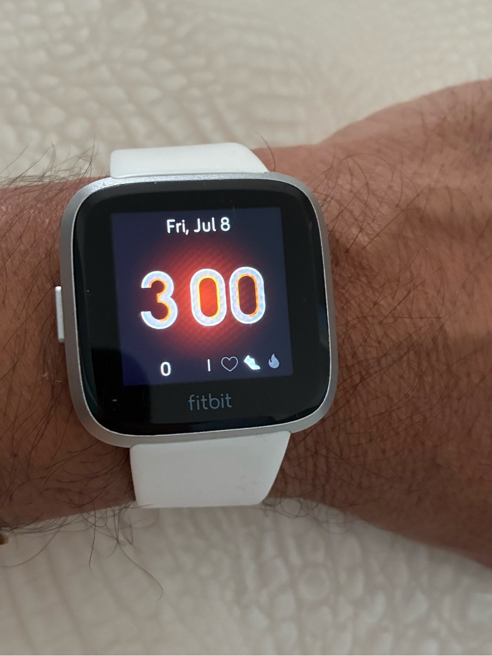 fitbit White Smartwatch with Square Display